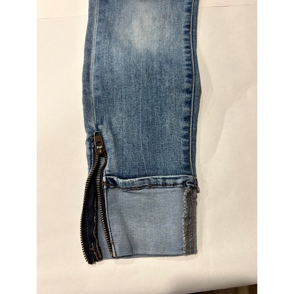 Rock &‎ Republic Womens Kashmiere Ankle Jeans Zipper Cuff Denim Blue 2M - Picture 4 of 7